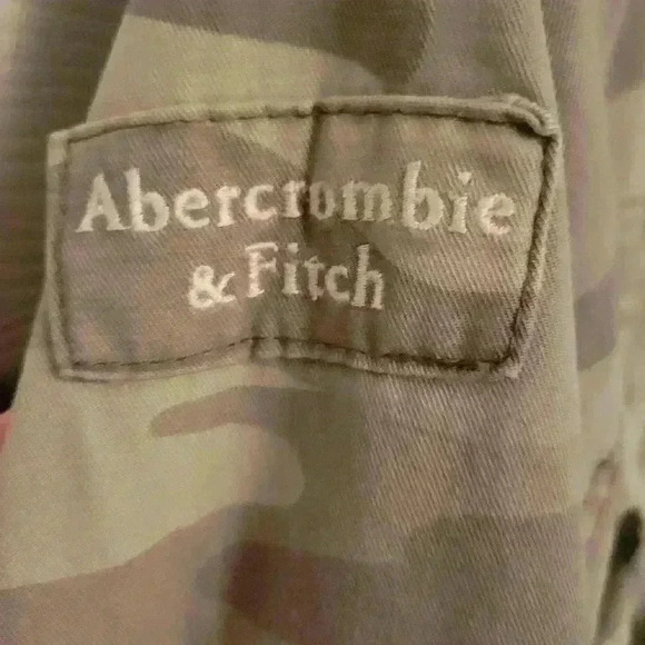 Abercrombie Fitch Y2K Camo Utility Jacket Small Quilted Lined Military Style - Picture 4 of 10